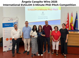 Ângela Carapito Wins 2025 International EUGLOH 3-Minute PhD Pitch Competition 